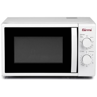 Girmi FM05 Forno a Microonde, 700 W, 20 Litri, Timer, Funzione scongelamento, Accessori inclusi, Bianco