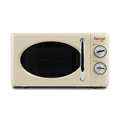 FORNO A MICROONDE GIRMI FM2105 Vintage Design, 20 Lt, 700+800W, Cottura combinata, Timer, Funzione Grill
