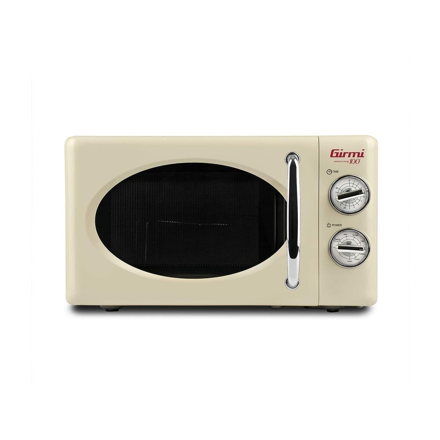 FORNO A MICROONDE GIRMI FM2105 Vintage Design, 20 Lt, 700+800W, Cottura combinata, Timer, Funzione Grill