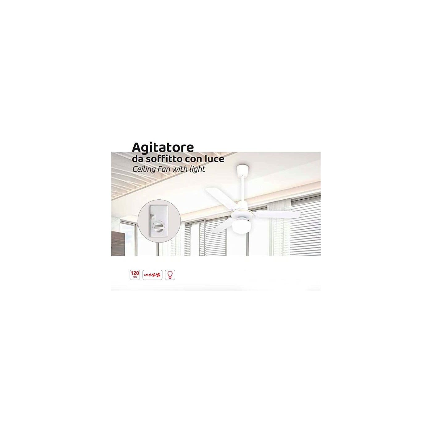 VENTILATORE DA SOFFITTO MELCHIONI MF2216ASL