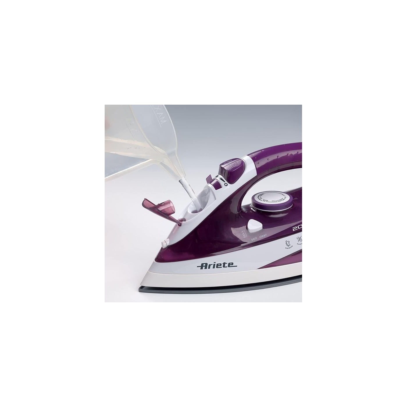 FERRO DA STIRO ARIETE 6235 IRON VIOLA/BIANCO