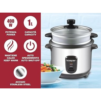 CUOCIRISO E VAPORIERA BEPER 90.550