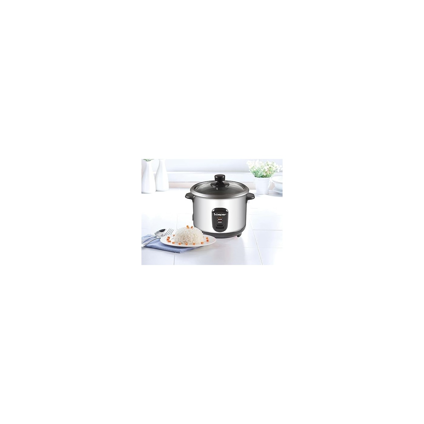 CUOCIRISO E VAPORIERA BEPER 90.550