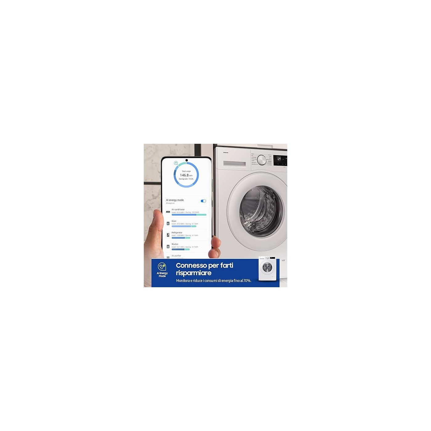 LAVATRICE SAMSUNG CRYSTAL  WW90CGC04DTEET 9KG