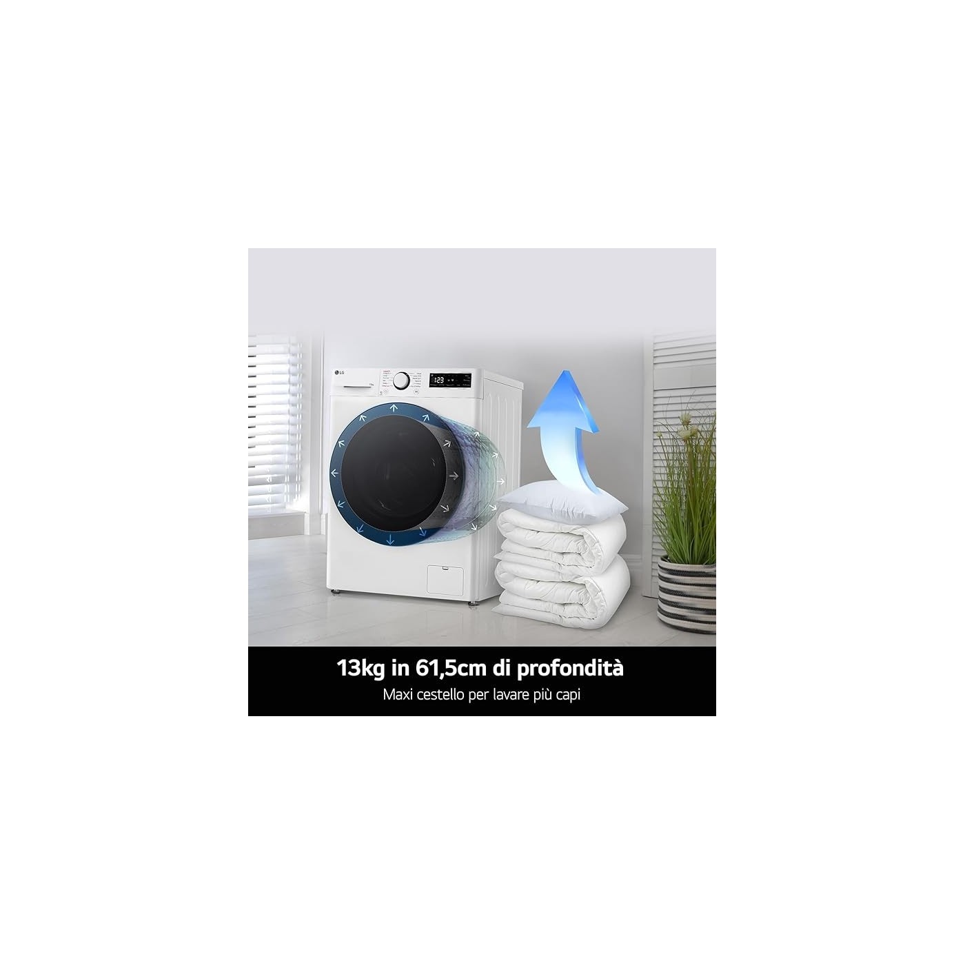 LAVATRICE LG 13KG F4R3013NSWB Classe A-20%