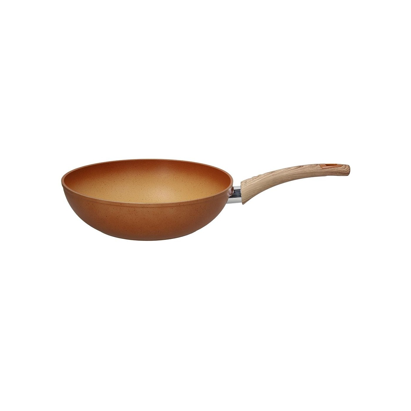 PADELLA WOK ANTIADERENTE TRADITIONAL-28 CM-TOGNANA-ARANCIO