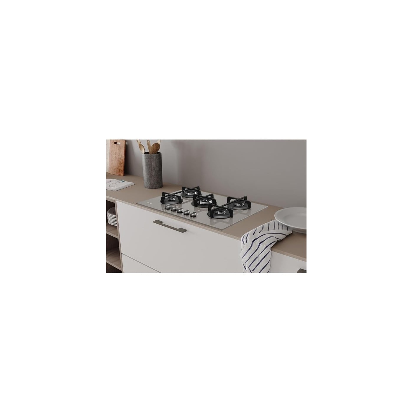 PIANO COTTURA 5 FUOCHI A GAS INDESIT 73CM ING 72T/TD