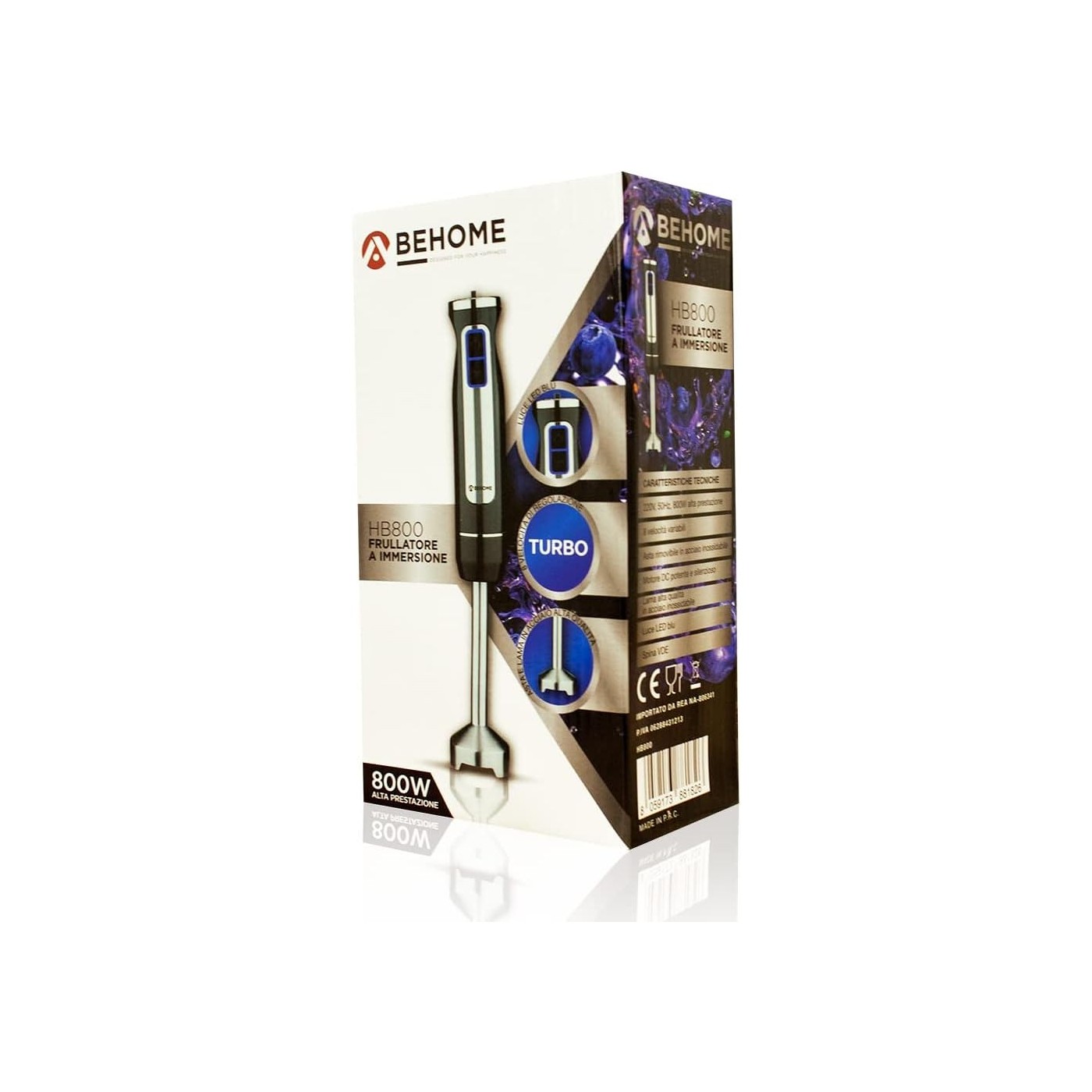 FRULLATORE A IMMERSIONE BEHOME 800W HB800