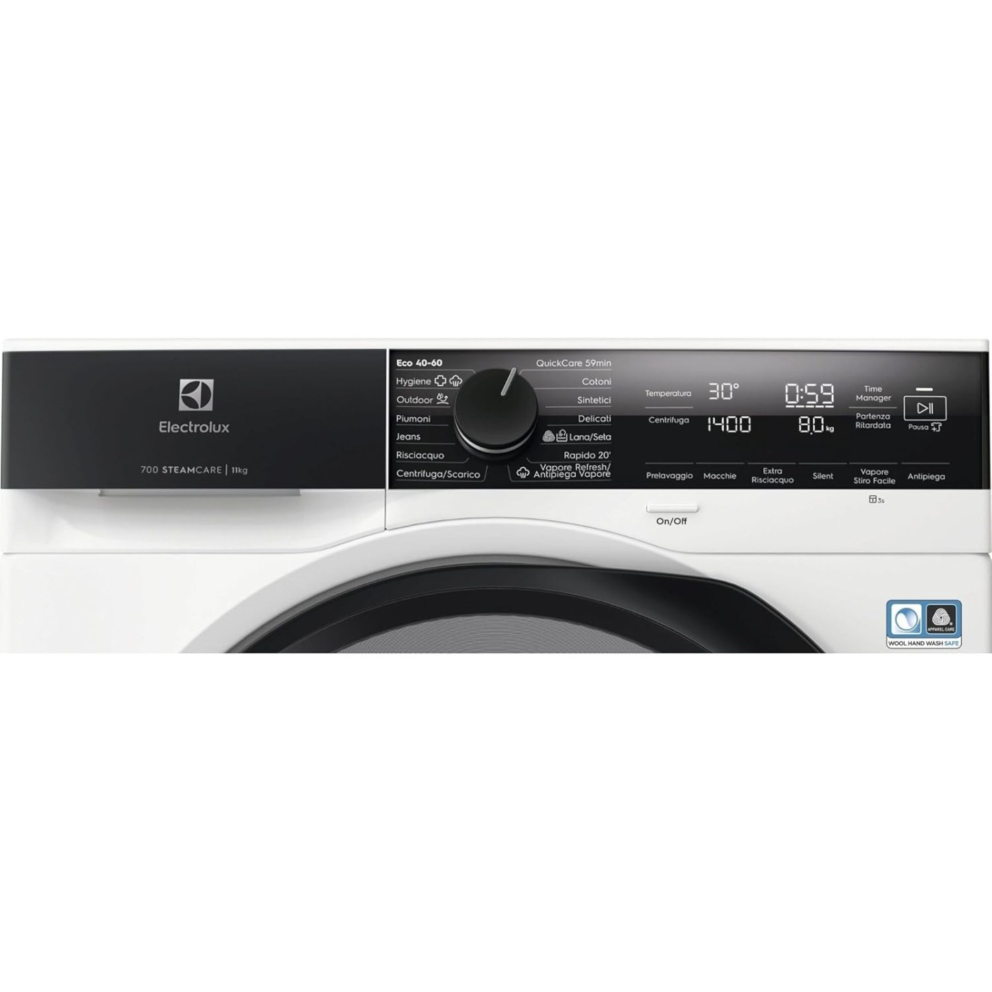 LAVATRICE ELECTROLUX 11KG EW7F411G CLASSE A