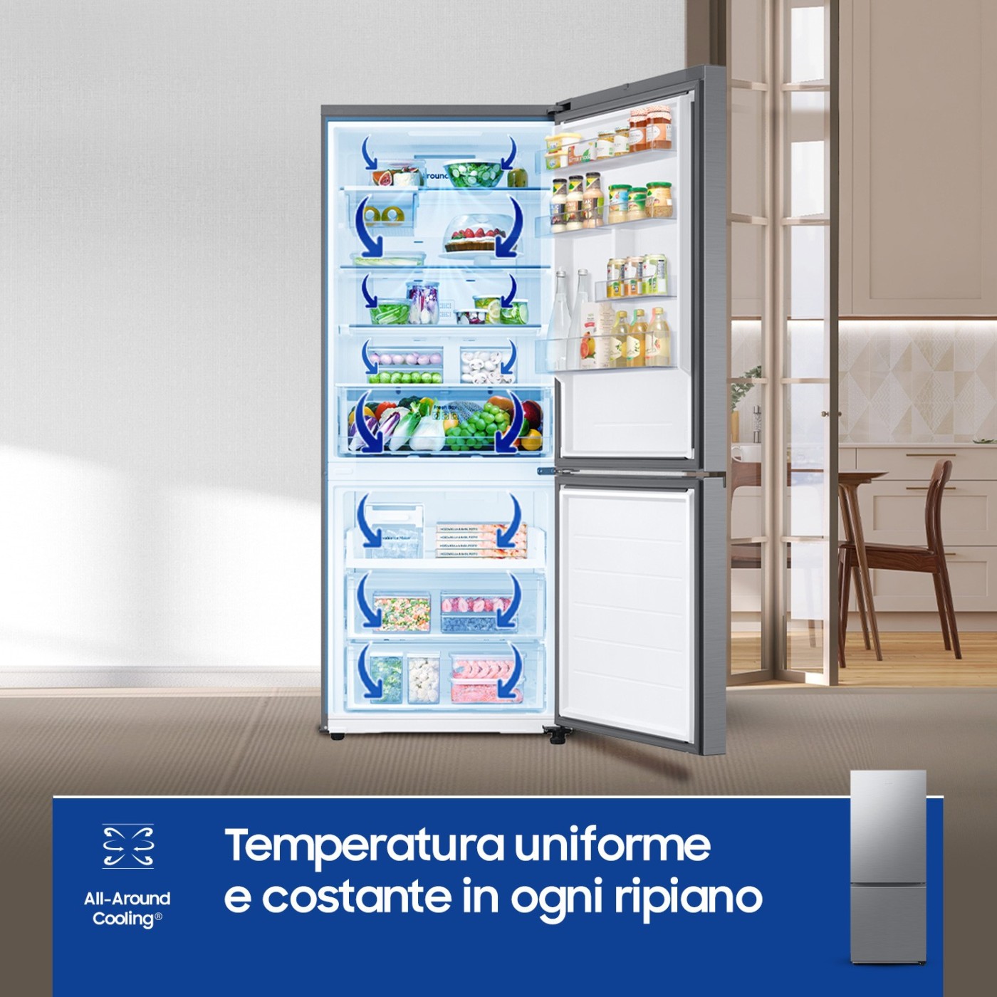 FRIGORIFERO SAMSUNG 508L RB50DG602ES9EF CLASSE E
