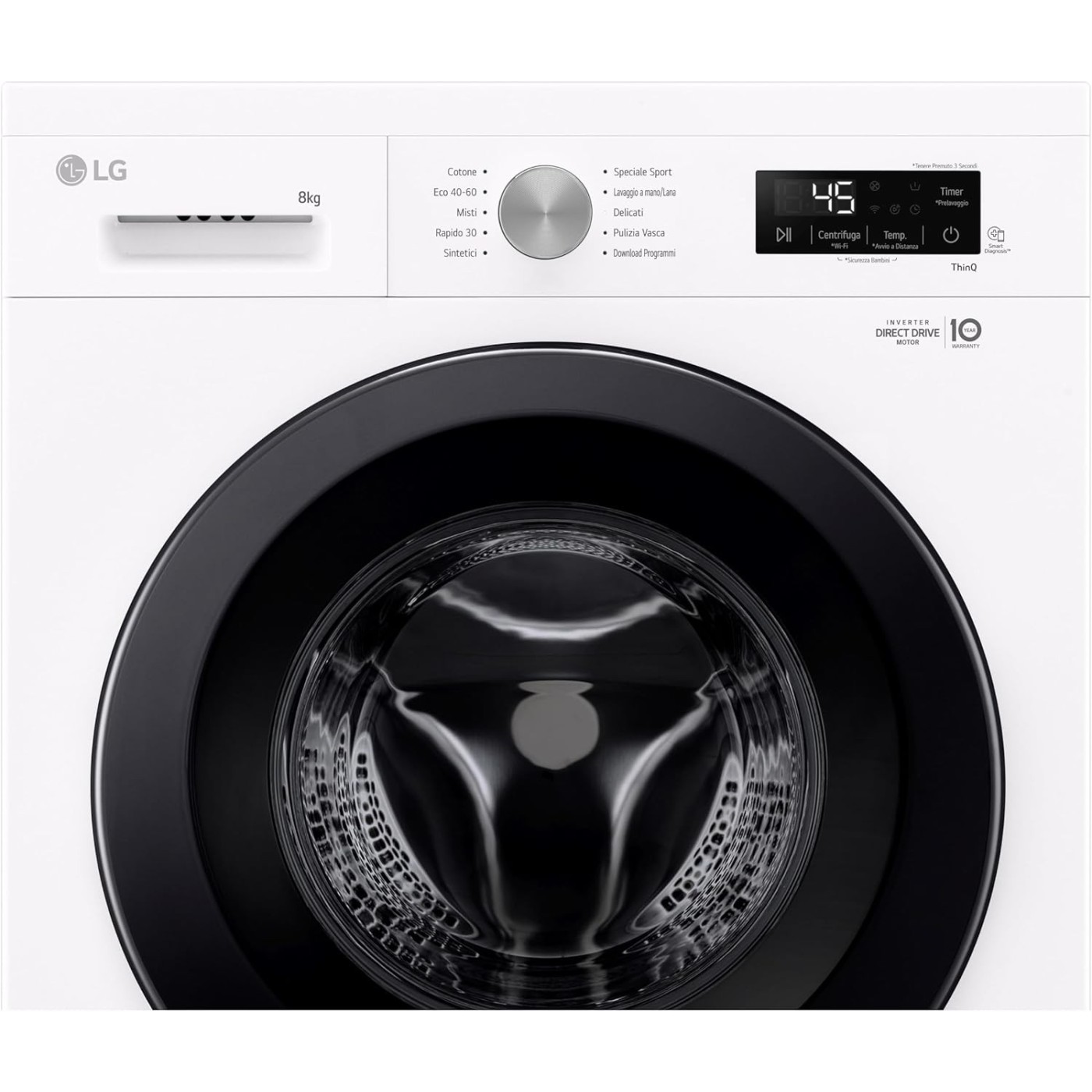 LAVATRICE LG 8KG F4NX1008NWK CLASSE A