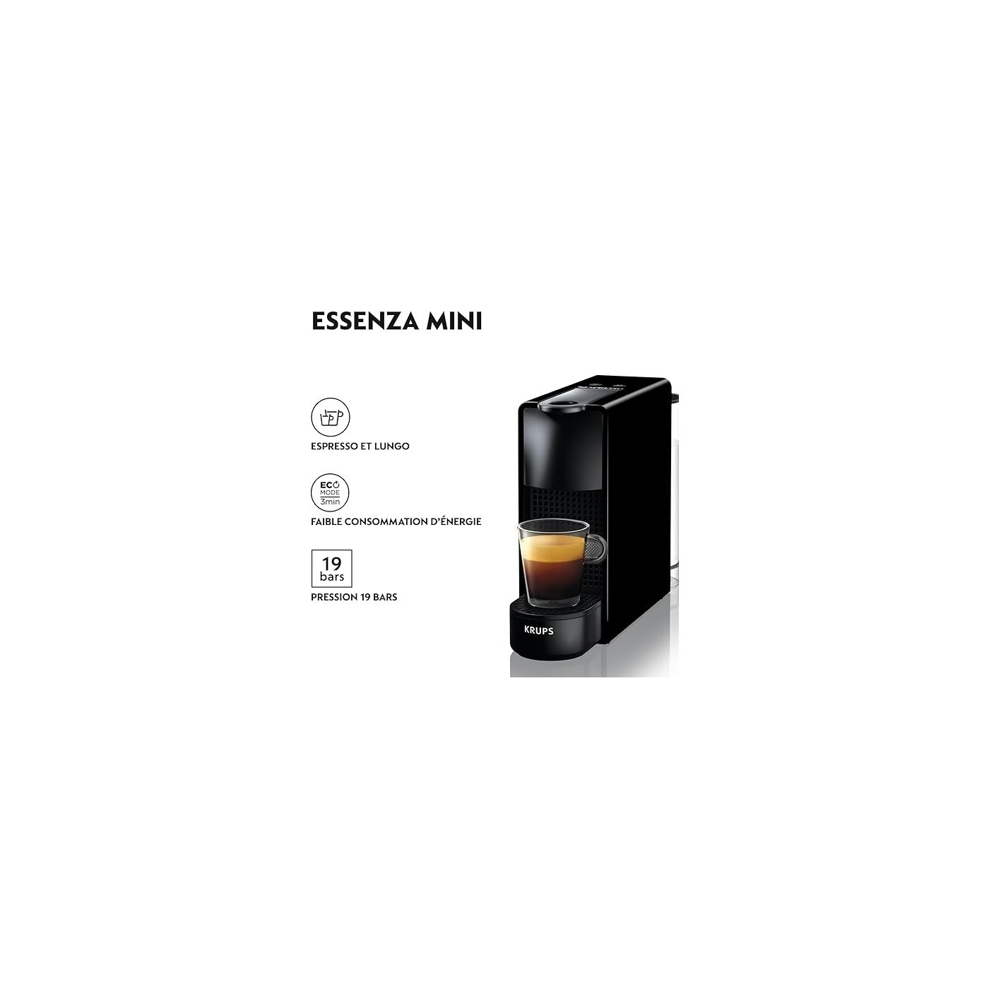MACCHINA DA CAFFE' NESPRESSO KRUPS MINI YY2912FD NERO