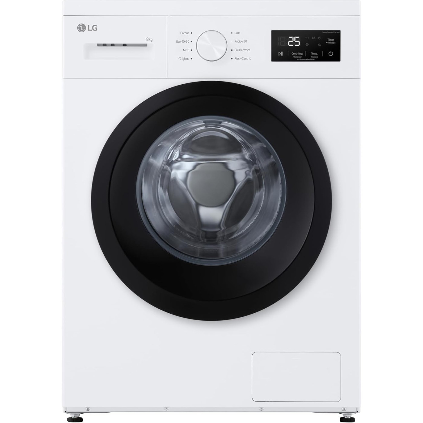 LAVATRICE LG F4NA10S8NWK  8KG SLIM 47CM BIANCO CLASSE A