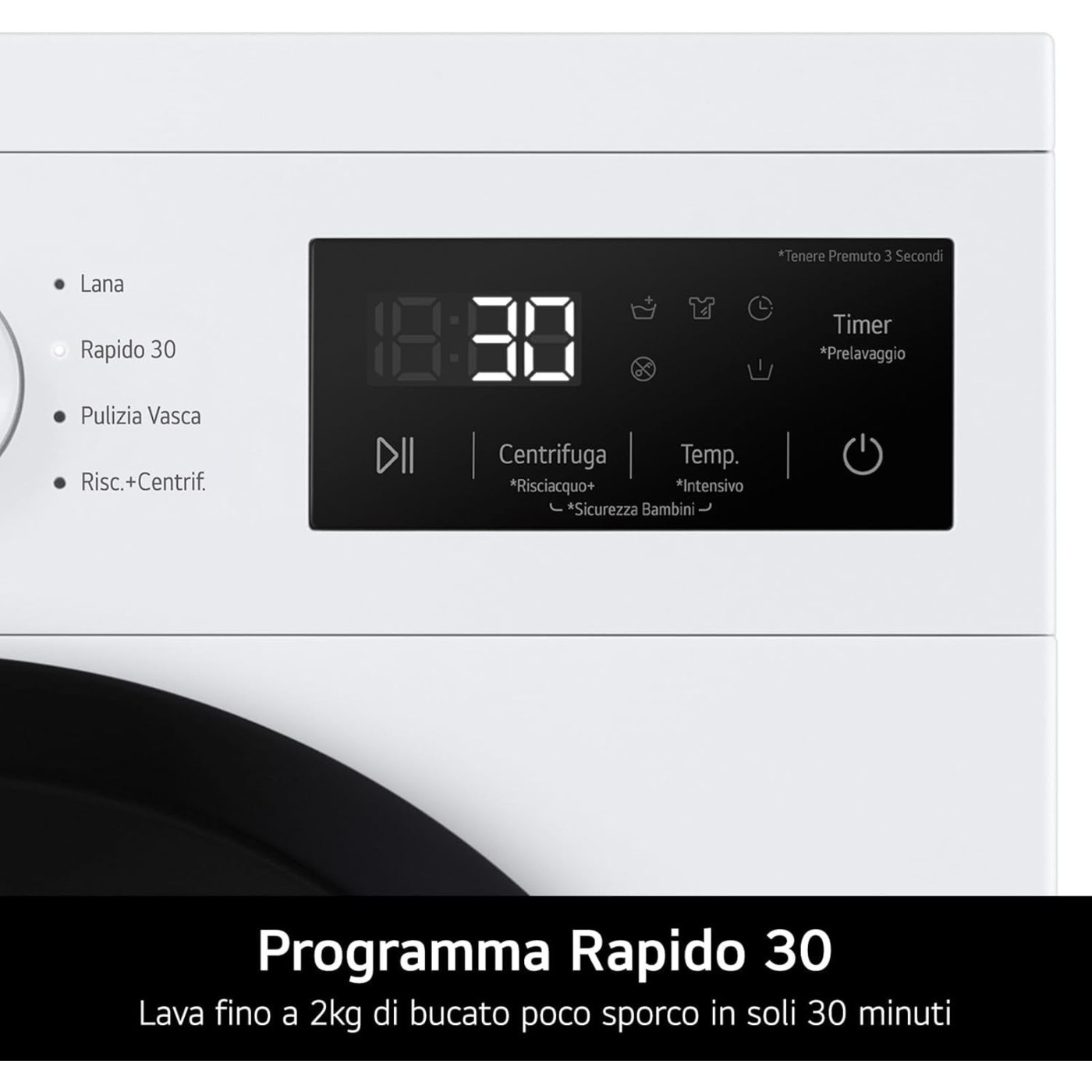 LAVATRICE LG F4NA10S8NWK  8KG SLIM 47CM BIANCO CLASSE A