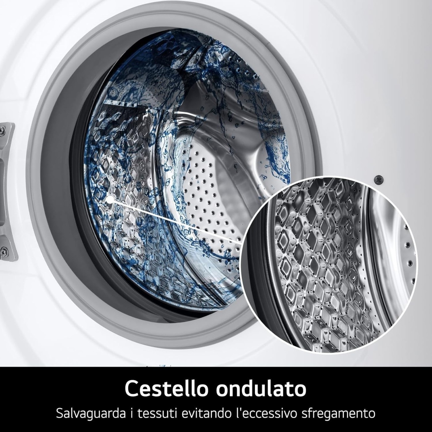 LAVATRICE LG F4NA10S8NWK  8KG SLIM 47CM BIANCO CLASSE A