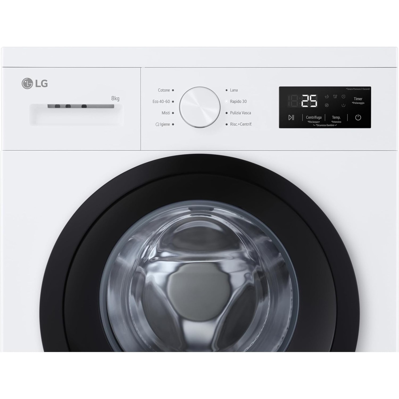 LAVATRICE LG F4NA10S8NWK  8KG SLIM 47CM BIANCO CLASSE A
