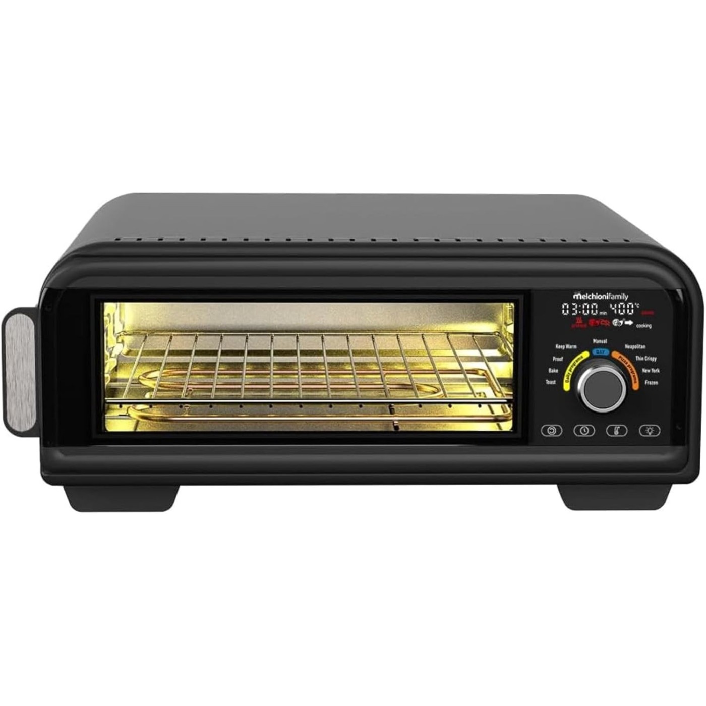 FORNO PIZZA E FRIGGITRICE AD ARIA MELCHIONI PIZZA FRY 18L NERO