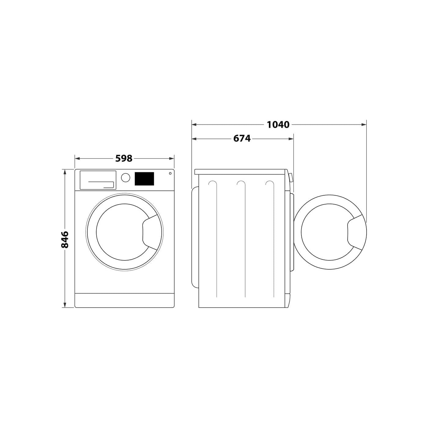 LAVATRICE WHIRLPOOL CWDR49MWBSIT 9KG BIANCO CLASSE C
