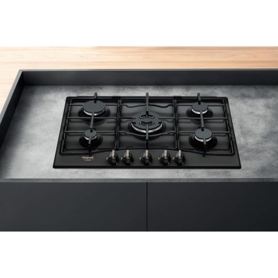 PIANO COTTURA A GAS HOTPOINT PCN 750 T (AN) R/HA CLASSE F ANTRACITE