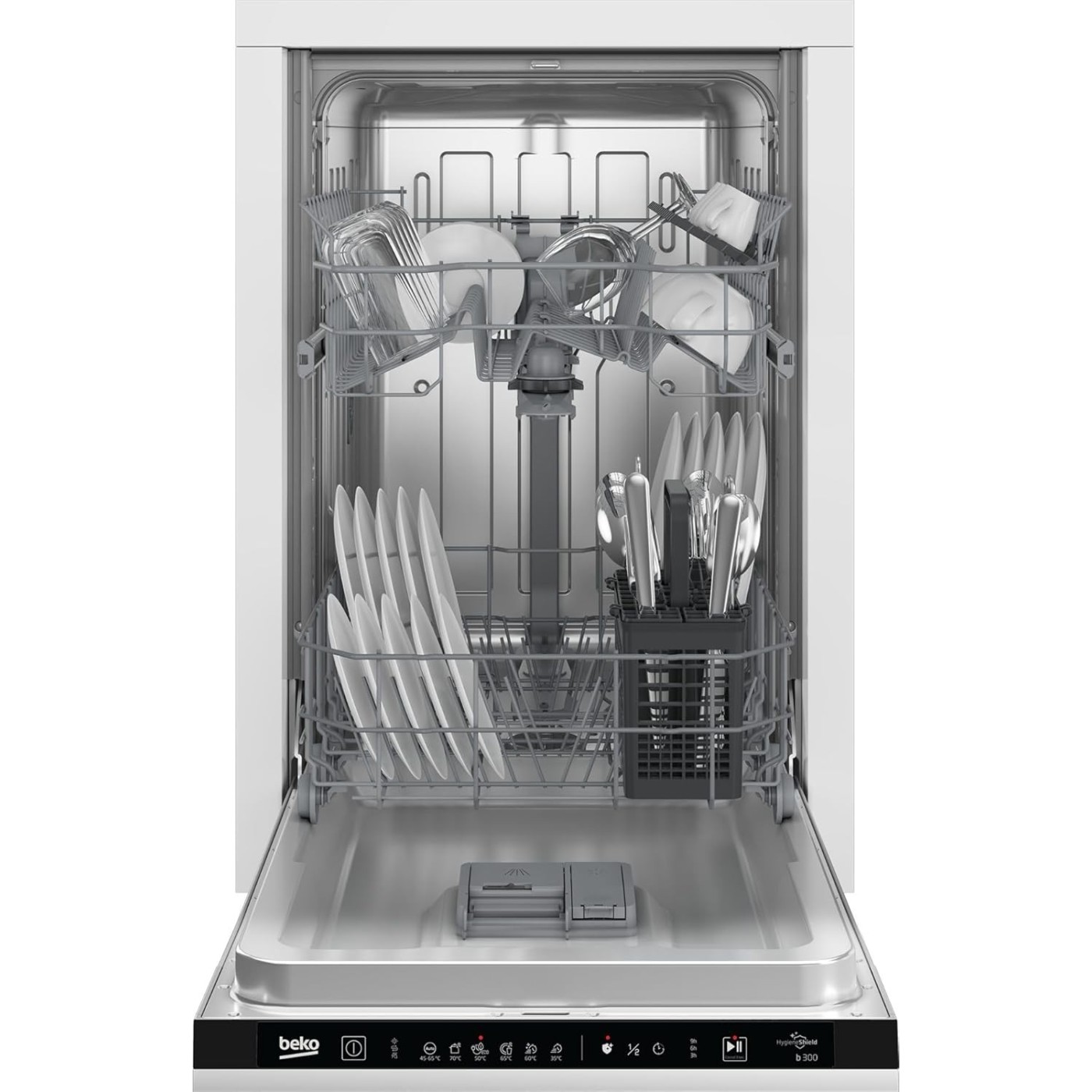 LAVASTOVIGLIE DA INCASSO BEKO BDIS16030 SLIM 45CM CLASSE D