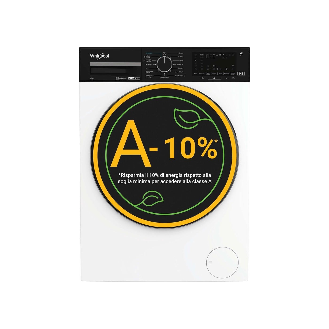 LAVATRICE WHIRLPOOL 9KG WPM 99W ADS IT BIANCO